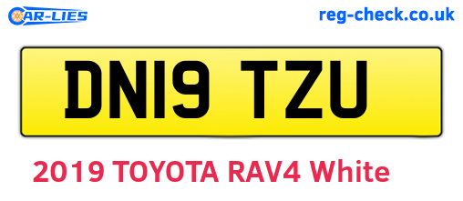 DN19TZU are the vehicle registration plates.