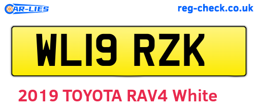 WL19RZK are the vehicle registration plates.