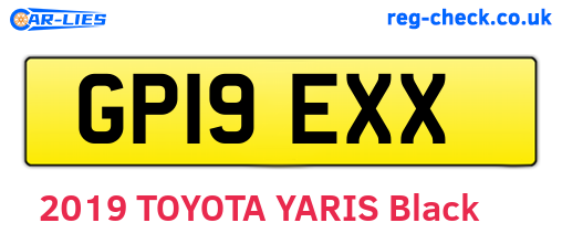 GP19EXX are the vehicle registration plates.