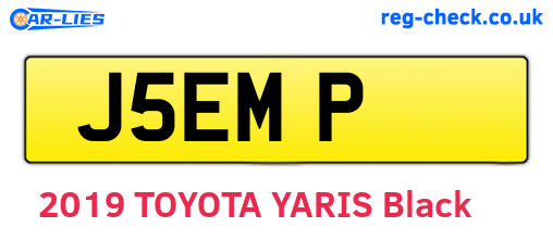 J5EMP are the vehicle registration plates.