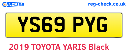 YS69PYG are the vehicle registration plates.
