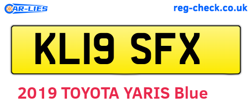 KL19SFX are the vehicle registration plates.