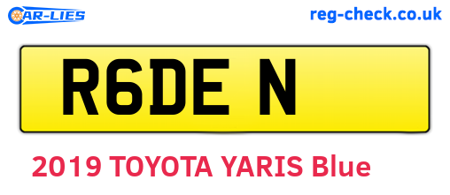 R6DEN are the vehicle registration plates.