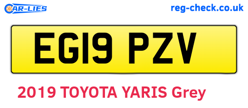 EG19PZV are the vehicle registration plates.