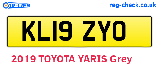 KL19ZYO are the vehicle registration plates.
