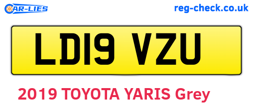LD19VZU are the vehicle registration plates.