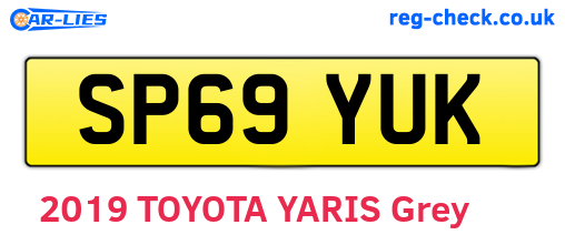 SP69YUK are the vehicle registration plates.