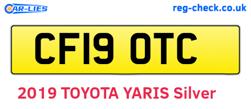 CF19OTC are the vehicle registration plates.