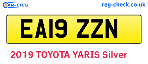 EA19ZZN are the vehicle registration plates.