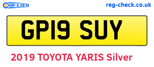 GP19SUY are the vehicle registration plates.