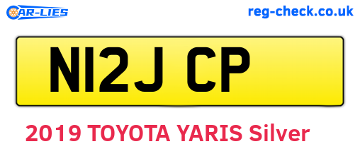 N12JCP are the vehicle registration plates.