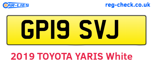 GP19SVJ are the vehicle registration plates.