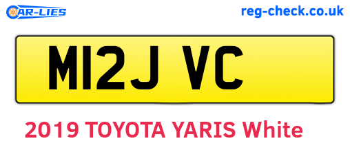 M12JVC are the vehicle registration plates.