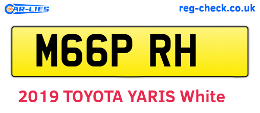 M66PRH are the vehicle registration plates.