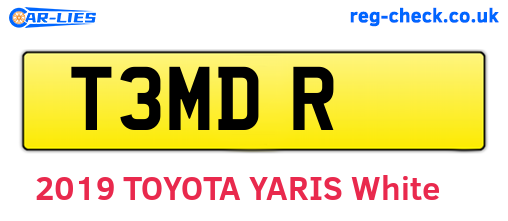 T3MDR are the vehicle registration plates.