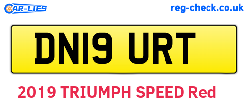 DN19URT are the vehicle registration plates.