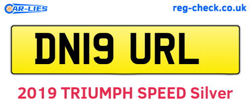 DN19URL are the vehicle registration plates.