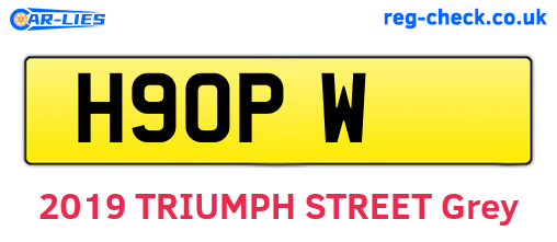 H9OPW are the vehicle registration plates.