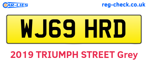 WJ69HRD are the vehicle registration plates.