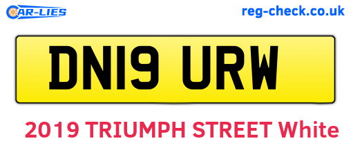 DN19URW are the vehicle registration plates.