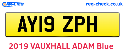 AY19ZPH are the vehicle registration plates.