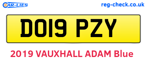 DO19PZY are the vehicle registration plates.