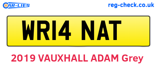 WR14NAT are the vehicle registration plates.