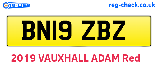 BN19ZBZ are the vehicle registration plates.