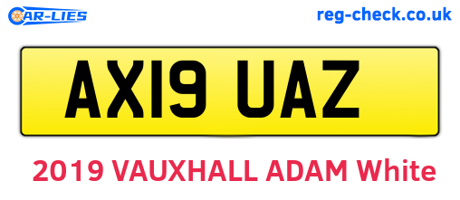 AX19UAZ are the vehicle registration plates.