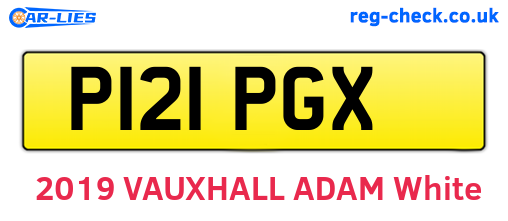 P121PGX are the vehicle registration plates.
