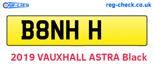 B8NHH are the vehicle registration plates.