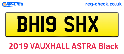 BH19SHX are the vehicle registration plates.