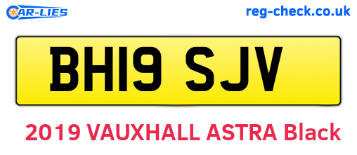 BH19SJV are the vehicle registration plates.