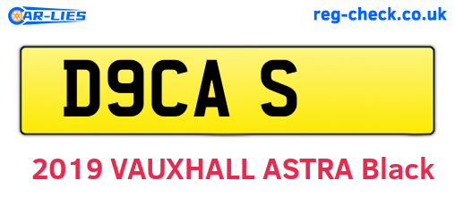 D9CAS are the vehicle registration plates.