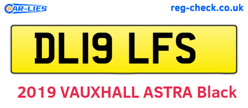 DL19LFS are the vehicle registration plates.