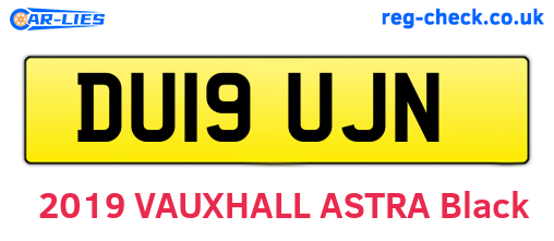 DU19UJN are the vehicle registration plates.