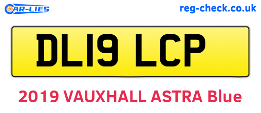 DL19LCP are the vehicle registration plates.