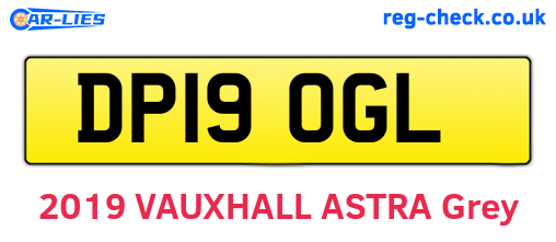 DP19OGL are the vehicle registration plates.