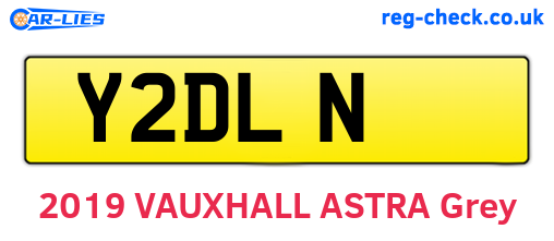 Y2DLN are the vehicle registration plates.