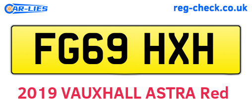 FG69HXH are the vehicle registration plates.