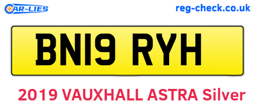 BN19RYH are the vehicle registration plates.