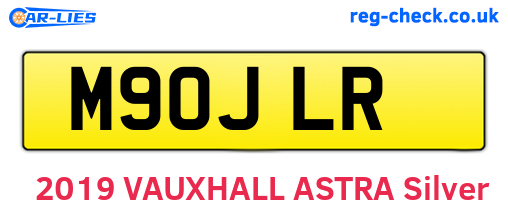 M90JLR are the vehicle registration plates.