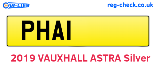 PHA1 are the vehicle registration plates.