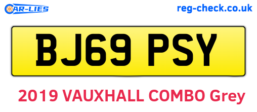 BJ69PSY are the vehicle registration plates.