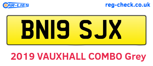 BN19SJX are the vehicle registration plates.
