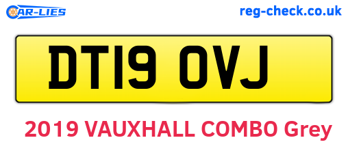 DT19OVJ are the vehicle registration plates.