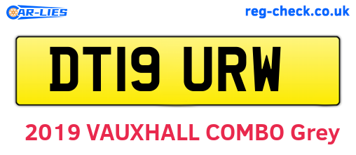 DT19URW are the vehicle registration plates.