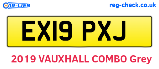 EX19PXJ are the vehicle registration plates.