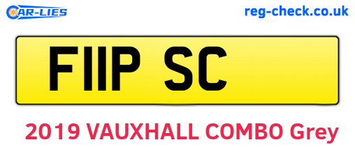 F11PSC are the vehicle registration plates.