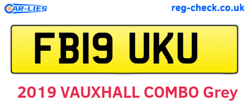 FB19UKU are the vehicle registration plates.